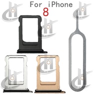 For iphone 8 Sim Card Tray Slot Holder Card Holder Reader SD Slot Adapter Replacement Parts
