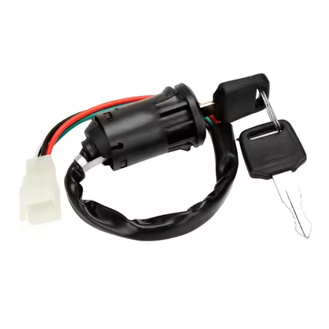 ATV Ignition Switch Key With Wire & Lock for Most Quad Dirt Bikes 50/70/90/110/150/250cc Motorbike A