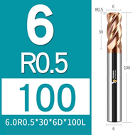 ดอกกัด ดอกเอ็นมิล บลูโนส Bull Nose ปลาย ( R0.2R0.5R1.0R2 ) แข็ง55HRC สำหรับกัดเหล็ก