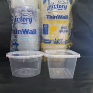 Thinwal Round 300ml Microwave Container/ Plastic Lunch Box (300ml)