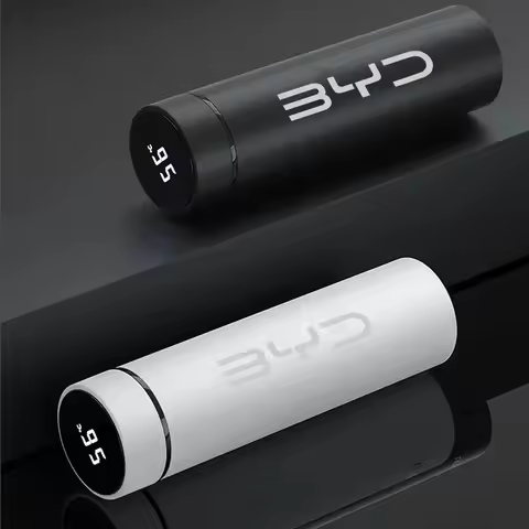 500mI Auto Digital Intelligent Thermos Cup For BYD ATTO 3 YUAN Plus Seal Tang Qin E3 E6 E2 S1 Dolphi