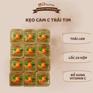 Thai Vitamin C Orange Candy - Heart C Candy Childhood Orange Candy 2.8g - MIHUN MART