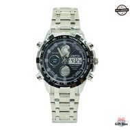 Joefox 1320G Stainless Steel Fashion Watch for mens / Mens Watch / Jam Tangan Lelaki Dual Display