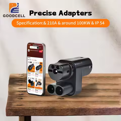 GOODCELL CCS2 to Type2 EV Converter Adapter DC 210A 86KW CCS Combo 2 to Type2 Electric Vehicle Charg