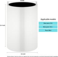 （2 pack）🚚 Local shipping🚚Replacement Compatible with Blueair Pure 411/411+/Joys/3210 air purifier Fi