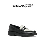 GEOX รองเท้าโลฟเฟอร์ผู้หญิง รุ่น D SPHERICA EC1 - BLACK/LT SAND SS25 (D25QRAC9B5VF_S5BKXX)