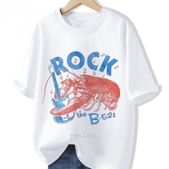 The B52s Band Rock Lobster Adult Short Sleeve T-Shirt Graphic Tee
