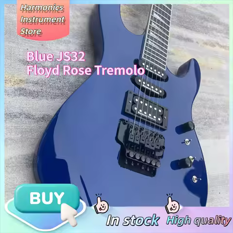 Viral Blue JK JS32 Double Tremolo Guitar SSH Pickup Shred Solo Metalcore Rock Electric Guitar 2004