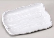 kbu3-210-08-643 Transforming Plate, White Rough, 8.7 inches (22 cm), Baking Plate, 8.7 x 5.9 x 0.8 i
