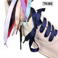 Set of 2 Satin Silk Sports Shoe Laces - Fashionable Ribbon Lace-Up Styling - TRIBE LIFTING