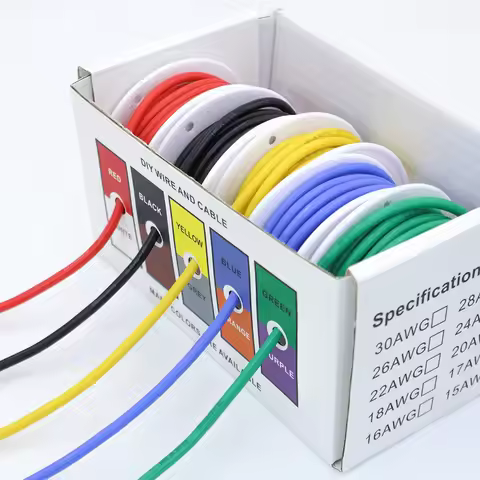 Heat Resistant Flexible Silicone Wire 30/28/26/24/22/20/18/16AWG Stranded Cable Electrical Tinned Co