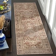 vivorug Runner Rug 2'x7' Vintage Washable Non-Slip Runners for Hallways Kitchen Entryway Laundry Roo