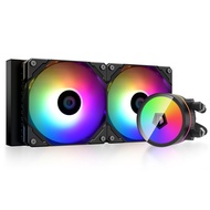 ID-COOLING ZOOMFLOW 240 XT 240mm AIO CPU Liquid Cooler, 240mm Radiator, Dual 120mm ARGB Fans, Compat
