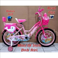 18 INCH MINI CHILDREN'S BIKE BNB RIRI (BIKE N BIKE) NEWEST GIRLS' BIKE
