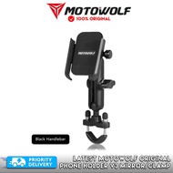 ORIGINAL MOTOWOLF PHONE HOLDER V3 360 Degree Rotatable Authentic Motowolf Phone Holder V3 for Motorc