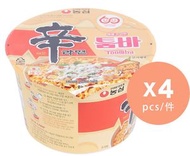 農心 - [韓國直送] 韓式卡邦尼辛辣炒麵碗麵 #包裝隨機發貨 x 4 #平行進口