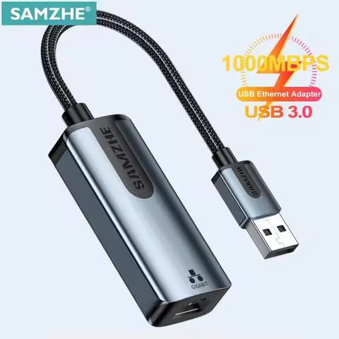 SAMZHE USB Ethernet USB 3.0 to RJ45 USB HUB for Computer Ethernet Adapter Network Card USB Xiaomi Mi