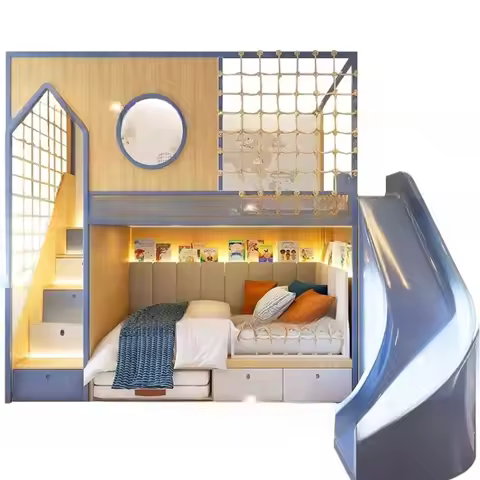 Children's room game house, boys' room up and down bed 1 meter 2 bunk b ed, baby secret base bed