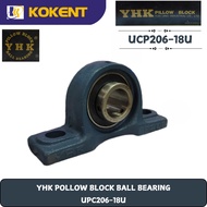YHK POLLOW BLOCK BALL BEARING  UPC206-18U