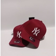 MERAH New York White Premium Mirror Baseball Cap for Men Wanita Baseball Cap Hat Cap