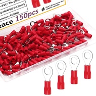 Red Round Head Fishtail 22-16 AWG (1.25-4 Sqmm.) 19A Used With M4 Nuts Plug Insulation Connect The W