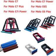 Original For Motorola Moto E7 E6 Play E6S E7i Power E7 Plus SIM Card Tray Replacement