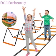 FALLFORBEAUTY Agile Ladder, Orange Carbon Steel Soccer Speed Ladder, Durable Multifunctional Instant