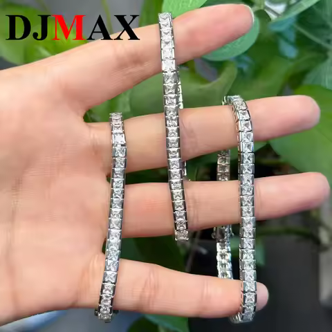 2026 New DJMAX Premium Women's Bracelet Copper Zircon Tennis Bracelet For Women and Man Tennis Chain