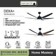 Deka+ NEON 66 LED 66" DC Motor Ceiling Fan / Kipas Siling