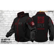 Jacket Men Waterproof Gaming Distro Anime Game APEX Legend Embroidery Sablon - JG APEX 01