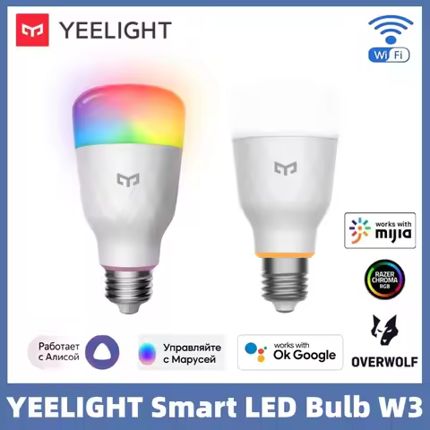 Global Version Yeelight Smart LED Bulb W3 E26 WiFi Connection Dimmable Voice Control Compatible with