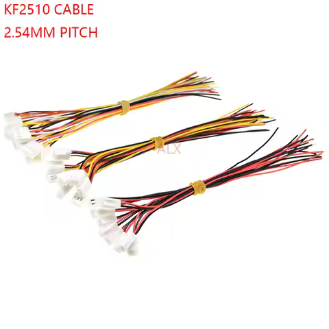 5/10pcs 20cm Kf2510 2/3/4/5/6/7/8/9/10 Pin Connector Plug With Cable Wire 2.54mm Pitch 2p/3p/4p/5p/6