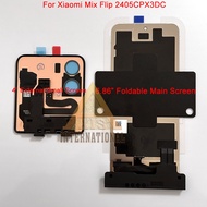 ต้นฉบับ6.86 "สำหรับ Xiaomi ผสมพลิก2024 2405CPX3DC พับจอแสดงผลหน้าจอ LCD หลัก4" สำหรับ Xiaomi ผสมพลิก