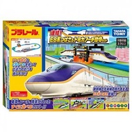 TAKARA TOMY Plarail 新幹線 E8 翼號（Tsubasa）連接車站套裝｜日本鐵道火車玩具｜3歲或以上