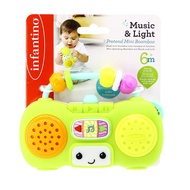 Infantino : Music &amp; Light Pretend Mini Boombox - ลำโพงของเล่น
