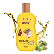 Lotus Herbals Baby+ Eternal Love Baby Massage Oil, 100ml- Olive Oil &amp; Sweet Almond Oil, Nourishes &amp; Strengthens
