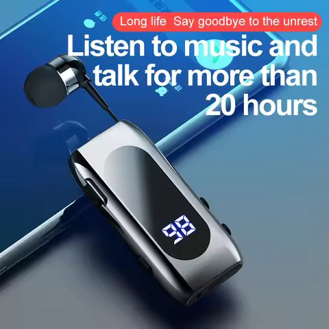 2023K55 Talk Time 20 Hours Headset Call Remind Vibration Sport Clip Driver Auriculares Earphone PK F