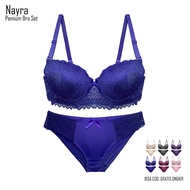 Nayra Bra Suit (BH+CD) Imported Women's Underwear Size 34-38 AB Cup Push Up Wire