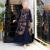 Gwenza - Elvira Simple Long Dress for Adults - Muslim Wanita