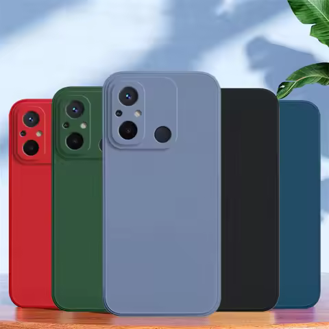 Funda For Xiaomi Redmi 12C Case Xiaomi Redmi 12C Cover Shockproof TPU Liquid Silicone Protective Pho