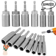 UMISTYDREAM9IQ0 1Pcs Key Drill Bit Adapter, 5.5-19mm Drive Socket Hex Socket, Durable 80mm Length Ma