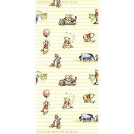 Disney - (淺黃小熊維尼) 日本製造 口罩/護照/卡等 便攜收納膠套 (2間格)