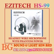 *LIMITED RAYA PROMOTION* EZITECH HS-99/ HS99 HEADSET WIRE MICROPHONE WITH PHANTOM POWER