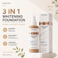 ENOUGH 3-in-1 Collagen Whitening Moisture Foundation SPF15 | Foundation + Moisturizer + Concealer