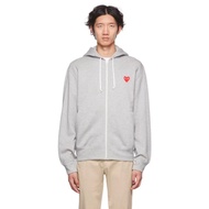 CDG Play Cardigan Coats Red Heart Embroideried Loose Hoodies