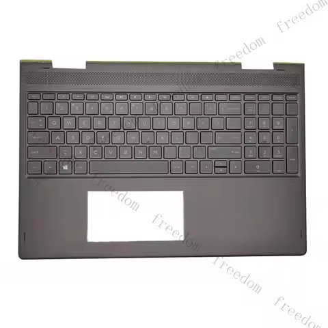HTS Palmrest for HP X360 15-BP 15M-BQ TPN-W127 Keyboard Yellow-brown US