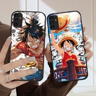 HK-76 One Piece Luffy HD Glass Casing for Samsung A05S A35 A55 A24 A14 A15 A04S A34 A25 M15 A54 S21 