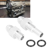 Transmission Cooler Front Rear Port Adapter Fittings 6AN to 1/4in NPSM for 4L80E LS1 LM7 LR4 LQ4 LS6