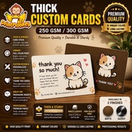 Customized Thank You Card | Invitation Card | Loyalty Card | Thick | Print Monkey