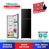 Hisense 206L 2 Door Inverter Fridge RT220N4ABN Refrigerator